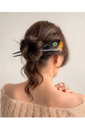 Painted Wooden Hair Stick